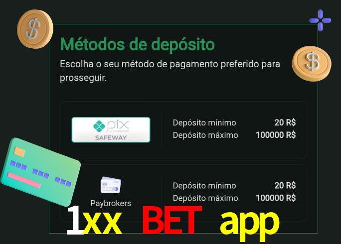 O cassino 1xx bet app oferece uma grande variedade de métodos de pagamento
